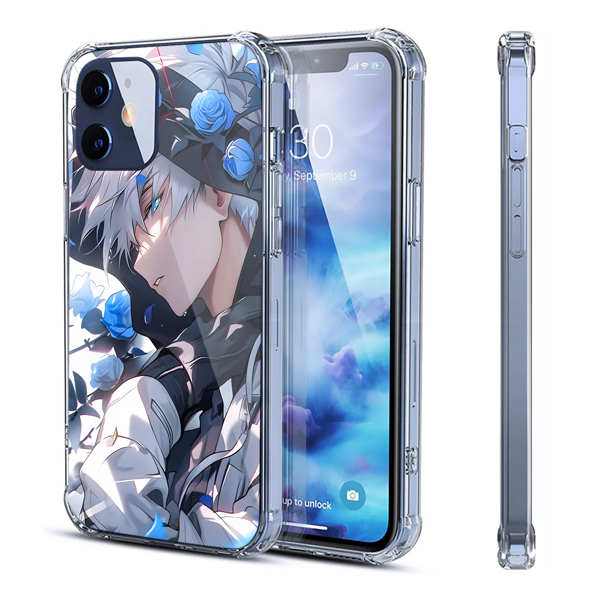 （画像用） 呪術廻戦 Jujutsu Kaisen 【iPhone 12シリーズ対応】透明スマホケース（クリアソフトケース）